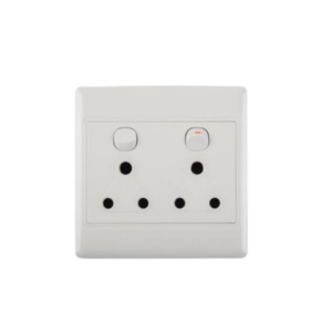 Socket 4x4 Double - White